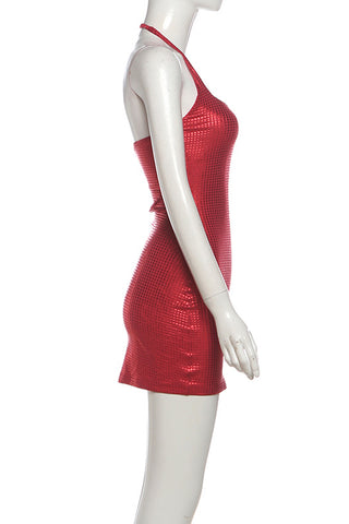 Halter Bodycon Mini Dress