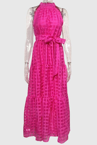 Halter Neck Casual Maxi Dress
