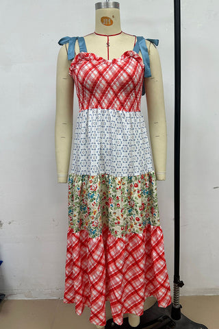 Vibrant Patchwork Sundress