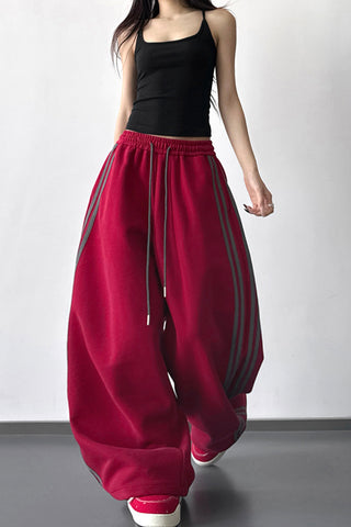 Relaxed Stripe Casual Pants