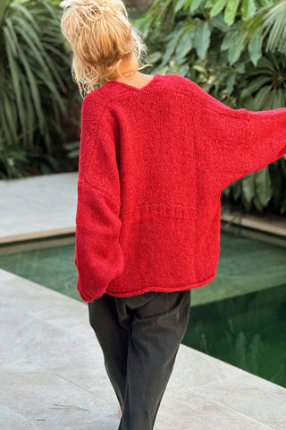 Relaxed Button-Front Cardigan