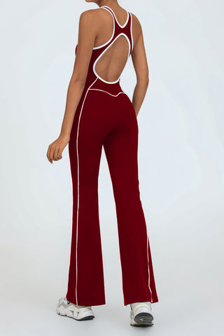 Flared Activewear Jumpsuit