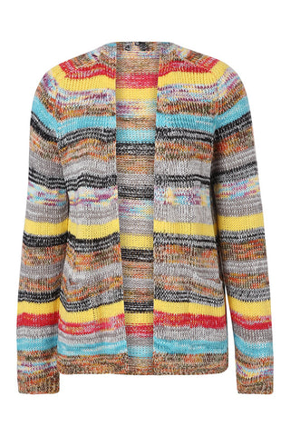 Vibrant Multicolor Knit Cardigan