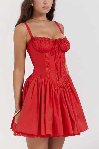 Sleeveless Corset Casual Dress