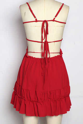 Ruffle Trim Summer Cami Dress