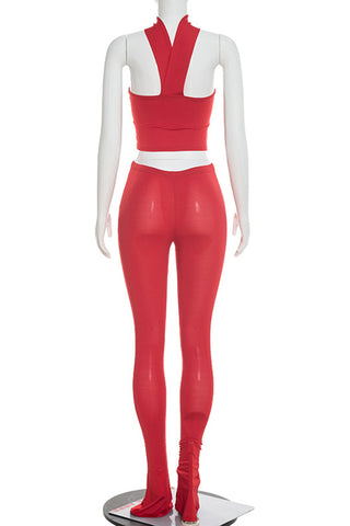Stylish Two-Piece Flare Pant Set