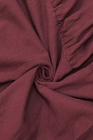 Belted Maxi Dress with Button Detail