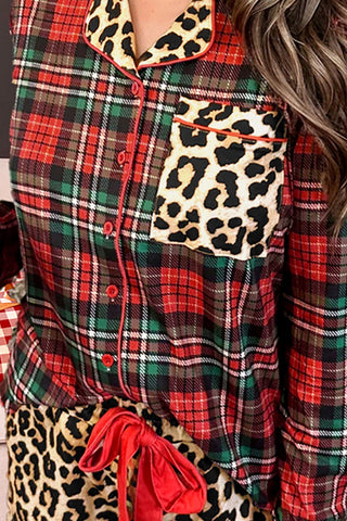 Patterned Button-Up Short Set
