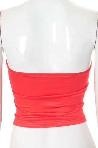 Strapless Floral Graphic Tank