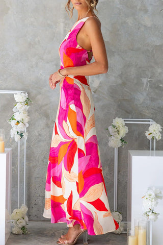 Floral Pattern Maxi Dress