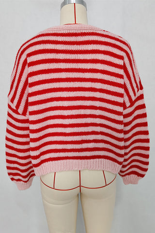 Casual Vibes Striped Cardigan