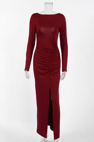 Elegant Ruched Evening Dress