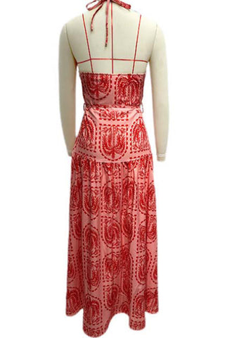 Halter-Neck Maxi Dress