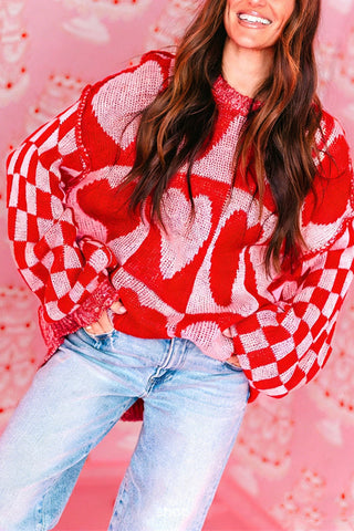 Patterned Knit Sweater