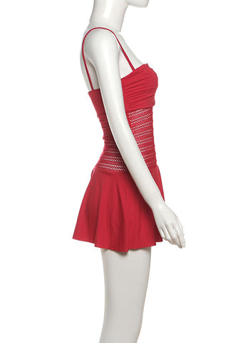 Strappy Knit Casual Dress