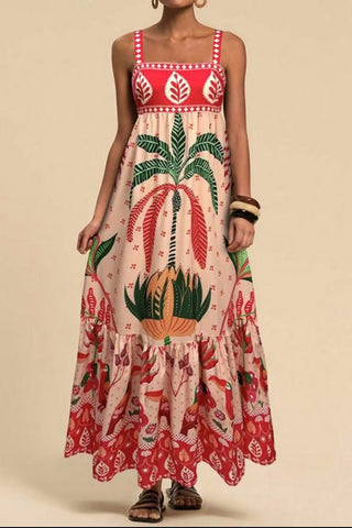 Boho Tiered Summer Maxi Dress