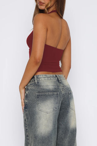 Keyhole Halter Tank Top