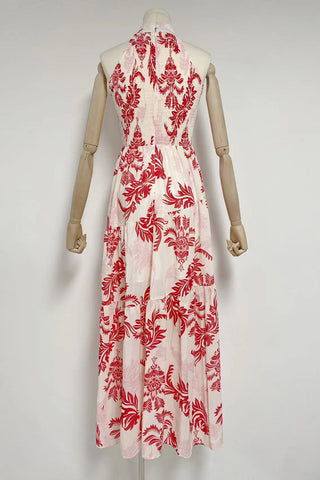 Floral Halter Maxi Dress