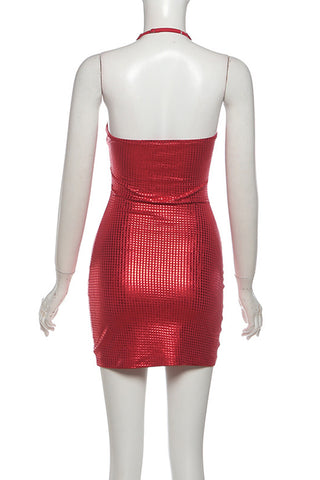 Halter Bodycon Mini Dress