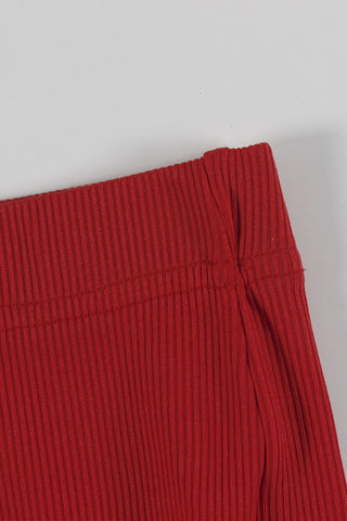 Sleeveless Contrast Trim Casual Set