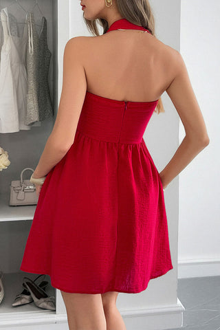 Halter Neck A-Line Sundress