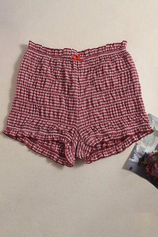 Halter Neck Gingham Casual Set