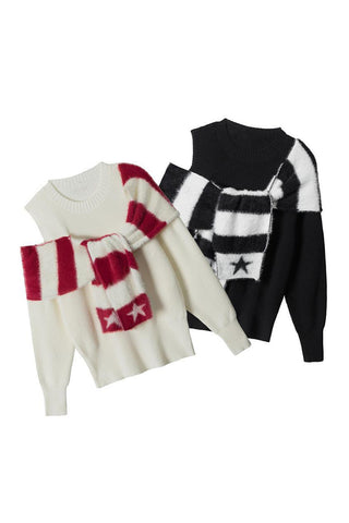 Cozy Star-Patterned Sweater