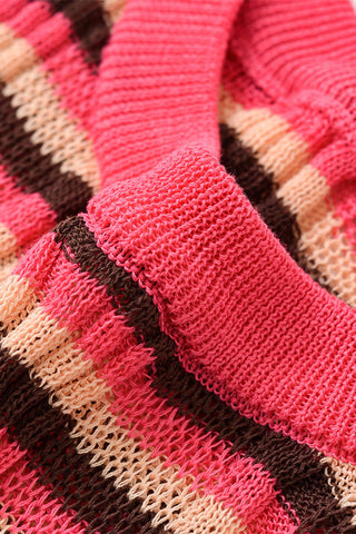 Striped Ruffle-Trim T-Shirt