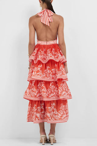Tiered Halter Casual Dress