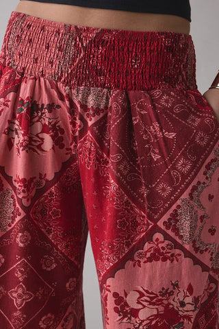 Relaxed Fit Checkered Casual Pants