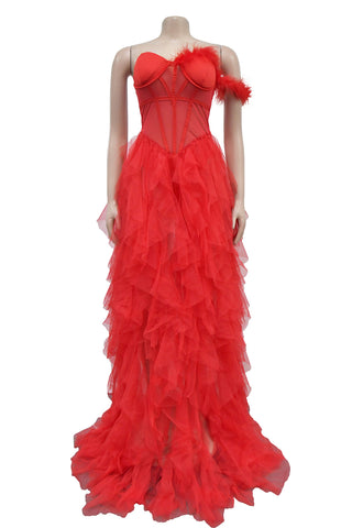 Stunning Strapless Evening Gown