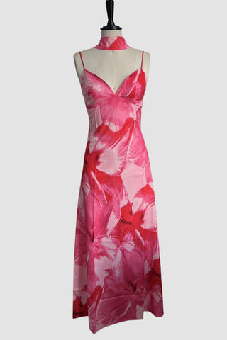 Flowing Midi Dress with Straps