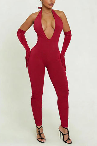 Elegant Halter Neck Jumpsuit