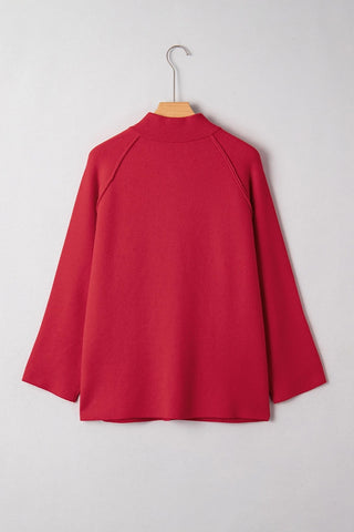 Collared Button Front Wrapped Jacket