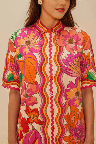 Vibrant Floral Short Set