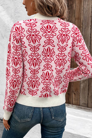 Floral Pattern Sweater