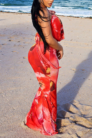 Halter Neck Maxi Dress