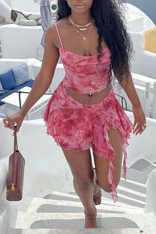 Flirty Ruffle Skirt Set