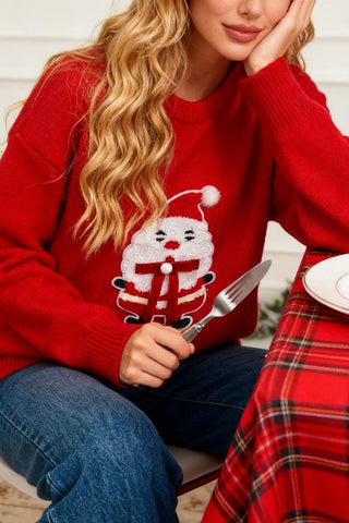 Festive Santa Knit Sweater