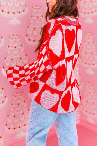 Patterned Knit Sweater