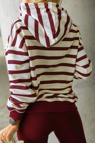 Striped Hoodie and Pants Set