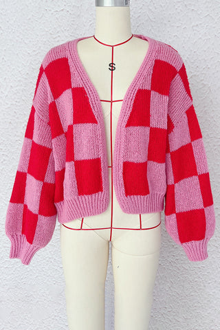 Knit Open-Front Cardigan