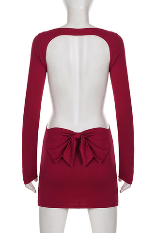 Elegant Long-Sleeve Bodycon Dress