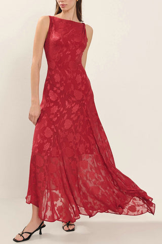 Sleeveless Floral Maxi Dress