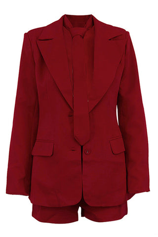 Elegant Blazer and Shorts Set