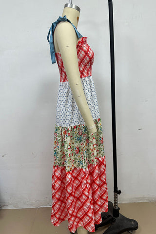 Vibrant Patchwork Sundress