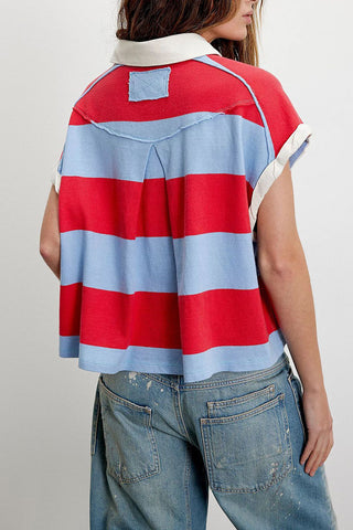 Striped Polo T-Shirt