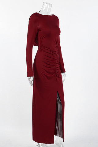 Elegant Ruched Evening Dress