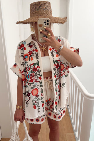 Floral Print Short Set