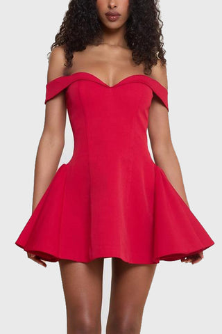 Off-Shoulder Evening Dress